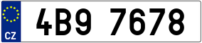 Trailer License Plate